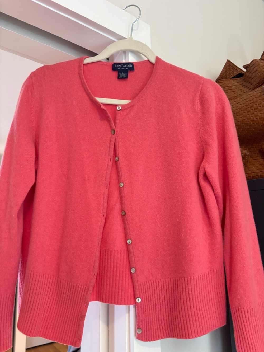 Cashmere Button Cardigan Sweater